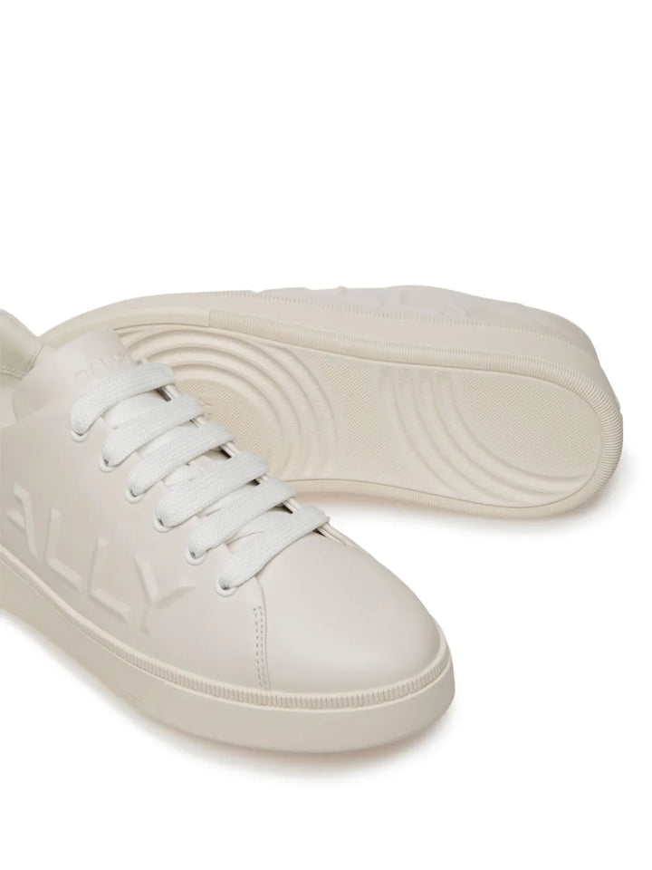 Bally Raise Logo-Embossed Leather Trainers