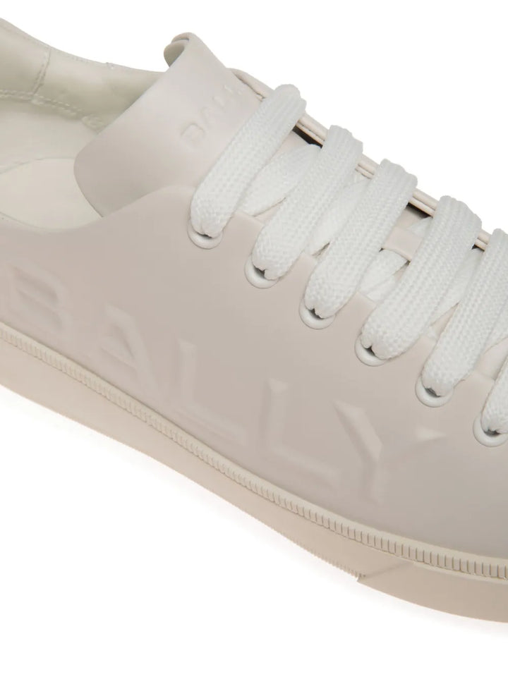Bally Raise Logo-Embossed Leather Trainers