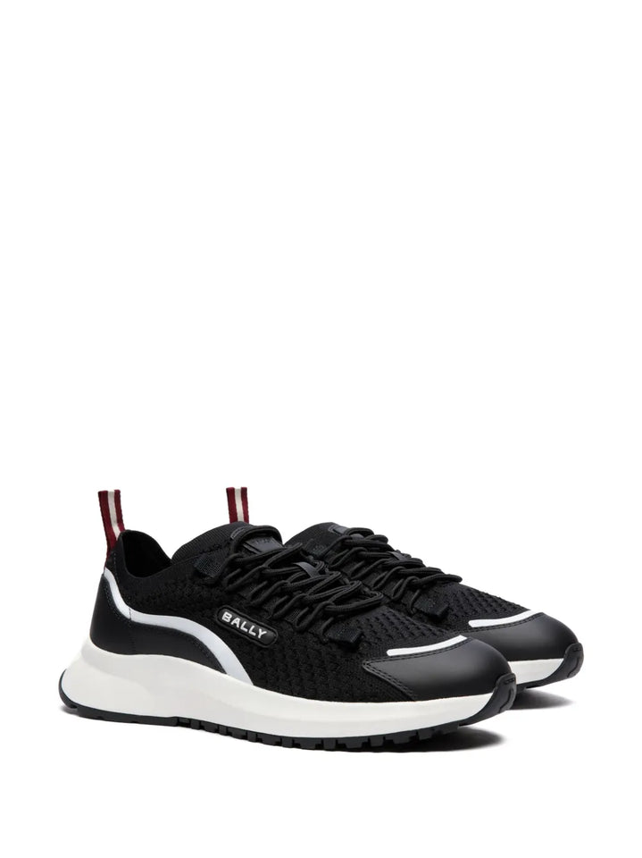 Bally Logo-Appliqu Mesh-Panelling Sneakers