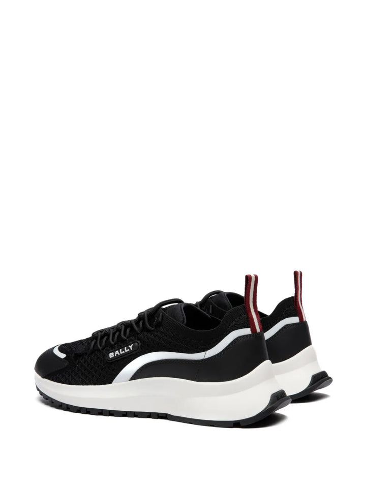 Bally Logo-Appliqu Mesh-Panelling Sneakers