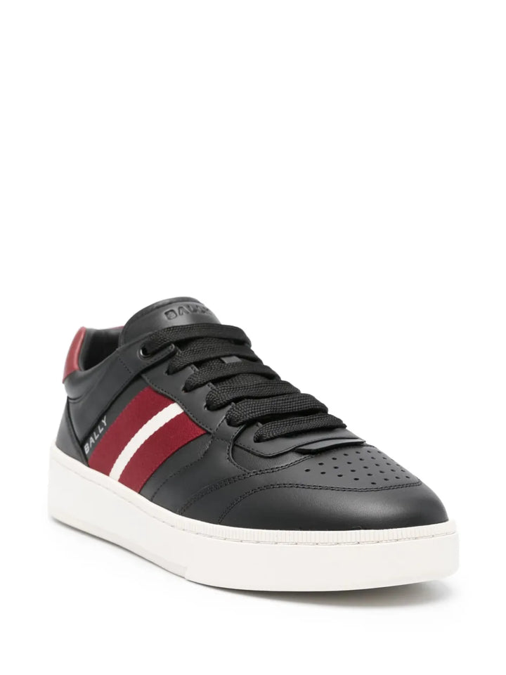 Bally Raise Logo-Print Leather Sneakers