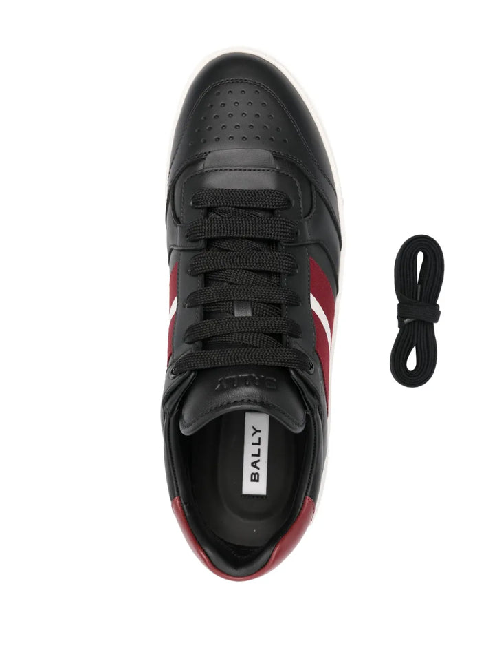 Bally Raise Logo-Print Leather Sneakers
