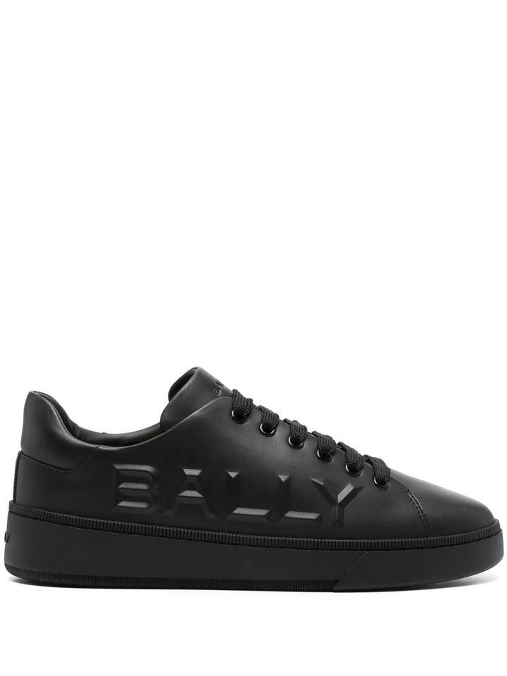Bally Logo-Embossed Leather Sneakers