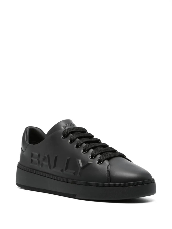 Bally Logo-Embossed Leather Sneakers