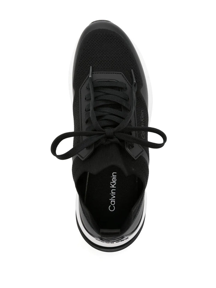 Calvin Klein Logo-Print Mesh Sneakers