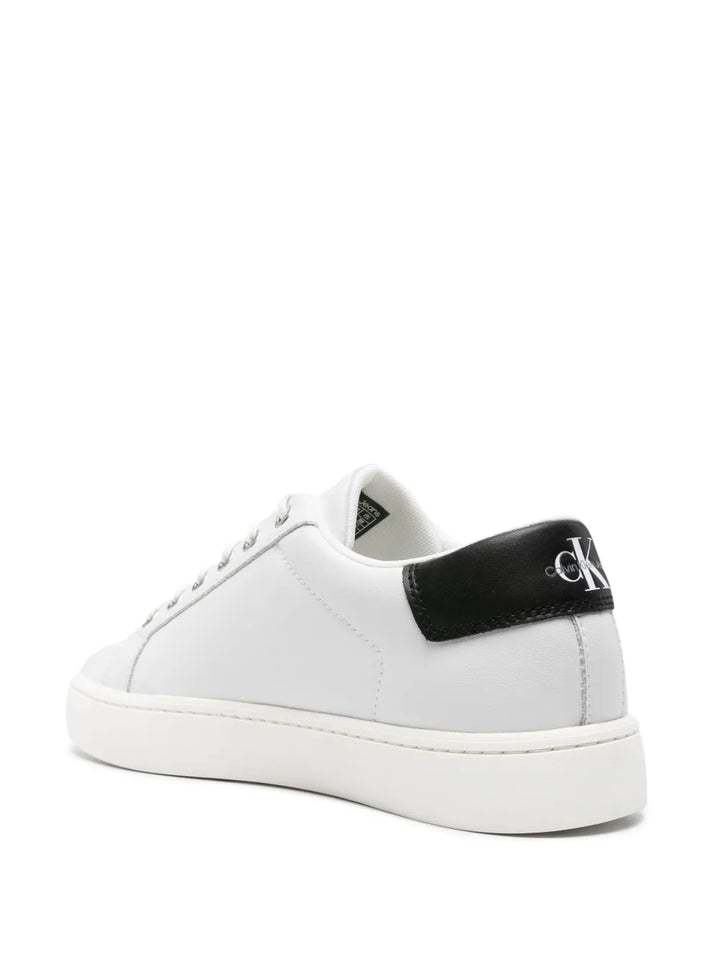 Calvin Klein Jeans Logo-Embossed Leather Sneakers