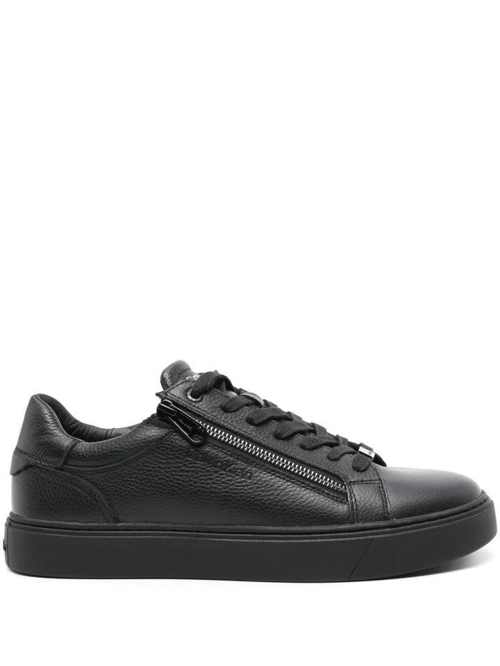 Calvin Klein Logo-Debossed Leather Sneakers