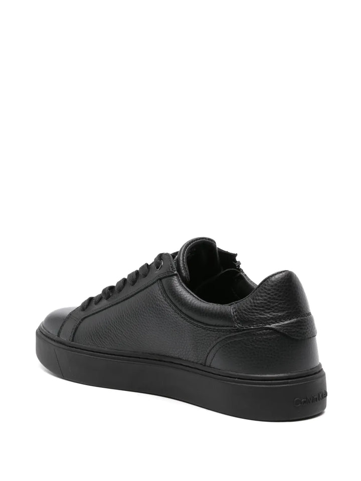 Calvin Klein Logo-Debossed Leather Sneakers