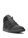 Air Jordan 1 Mid Se Craft Dark Smoke Red Sneakers