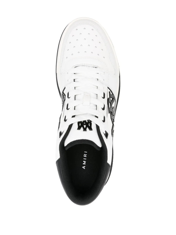 Amiri Logo-Embossed Leather Sneakers