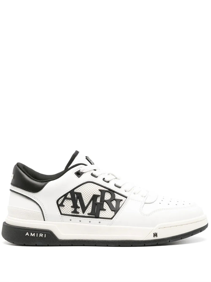 Amiri Logo-Embossed Leather Sneakers