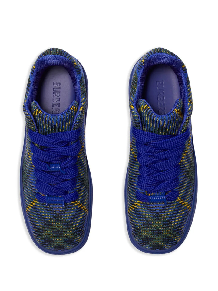 Burberry Checked Knitted Sneakers