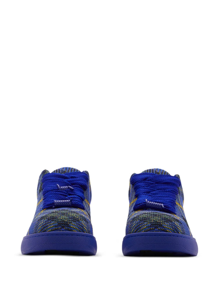 Burberry Checked Knitted Sneakers