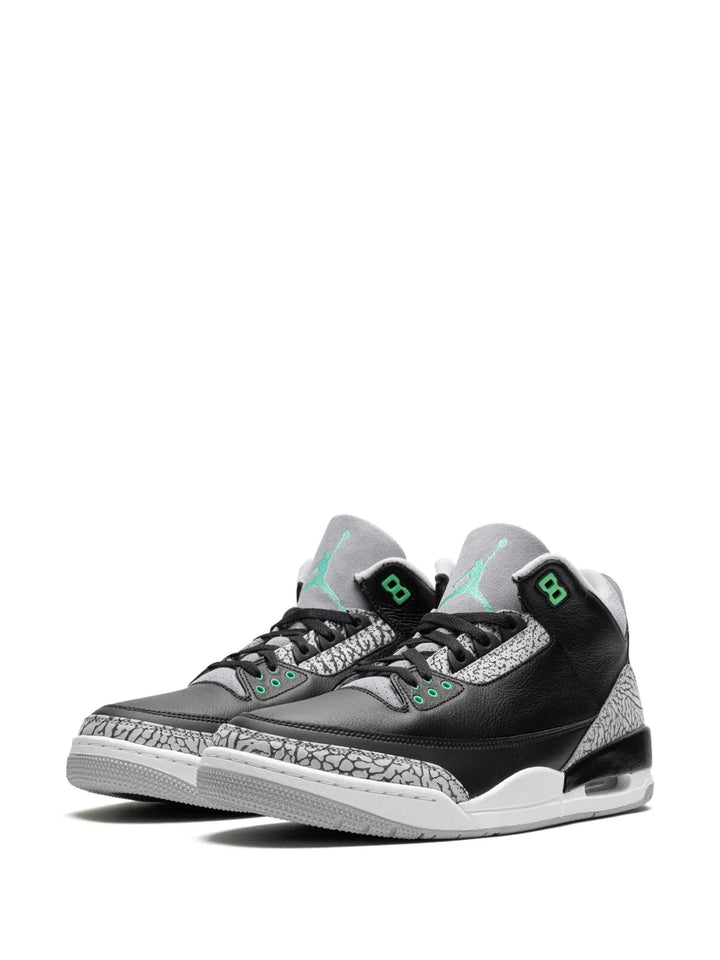 Air Jordan 3 Retro Green Glow Sneakers