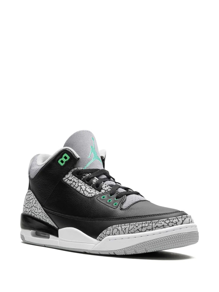 Air Jordan 3 Retro Green Glow Sneakers