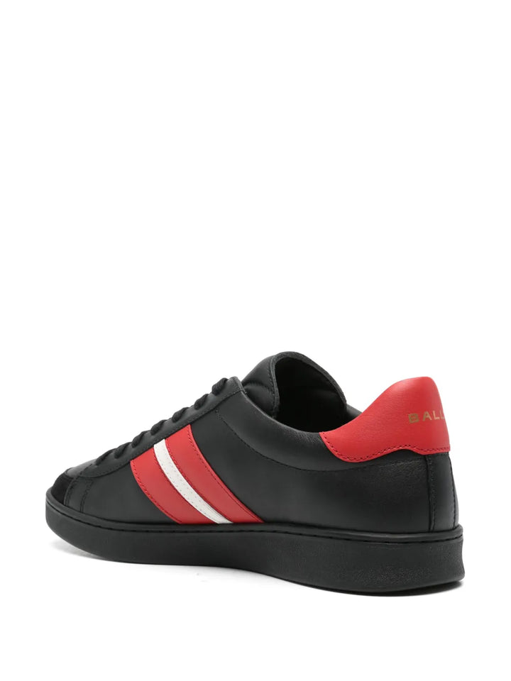 Bally Logo-Print Leather Sneakers