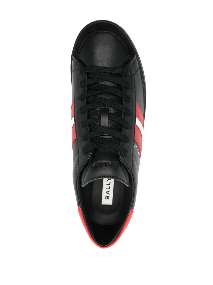 Bally Logo-Print Leather Sneakers