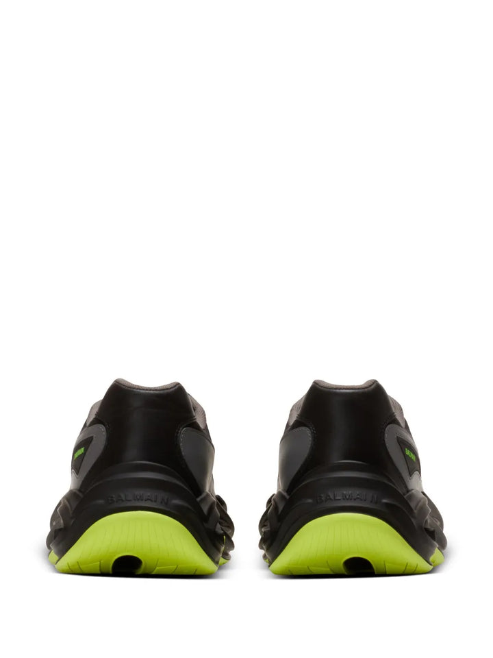 Balmain Run-Row Leather Sneakers