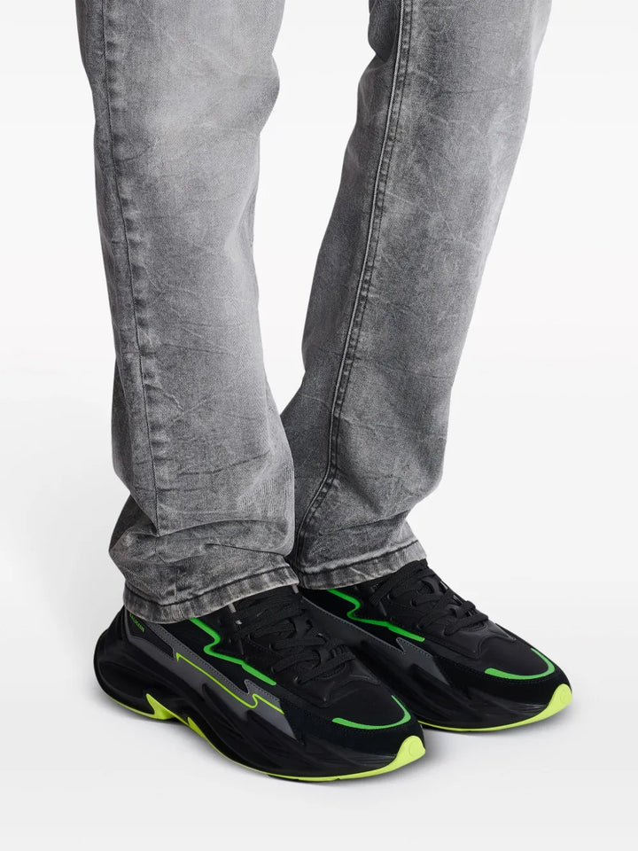 Balmain Run-Row Leather Sneakers