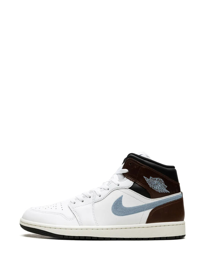 Air Jordan 1 Mid Se Brown/Blue/Grey Sneakers