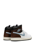 Air Jordan 1 Mid Se Brown/Blue/Grey Sneakers
