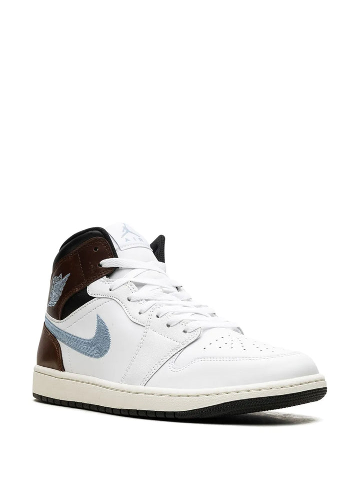 Air Jordan 1 Mid Se Brown/Blue/Grey Sneakers