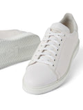 Brunello Cucinelli Logo-Print Leather Sneakers