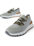 Brunello Cucinelli Logo-Print Cotton-Blend Sneakers