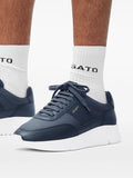Axel Arigato Logo-Print Panelled Leather Sneakers