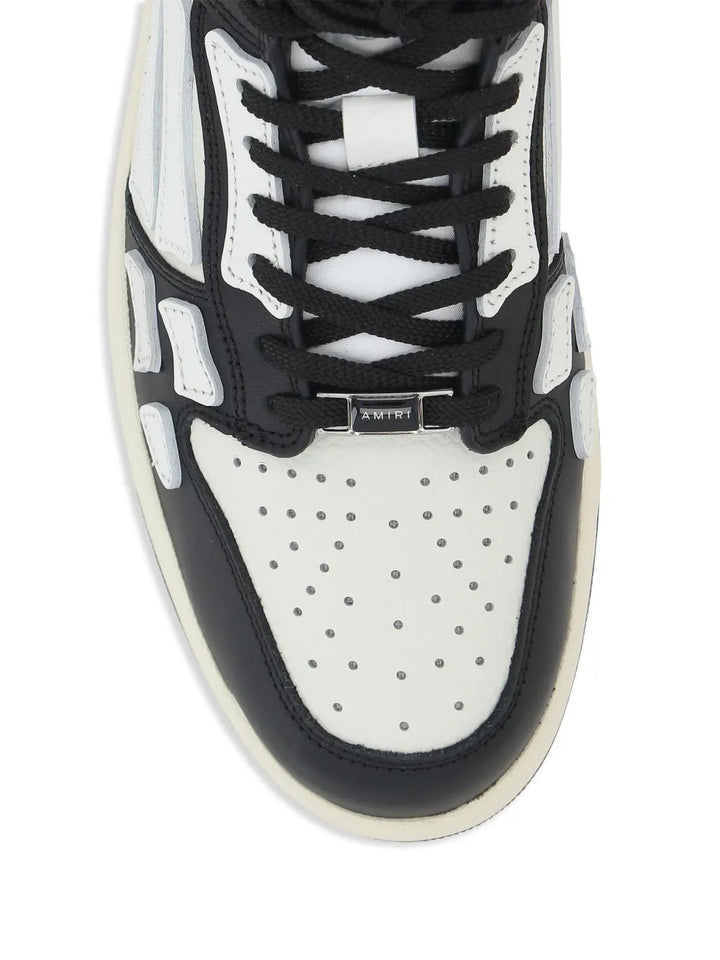 Amiri Skel Panelled Leather Sneakers