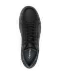 Calvin Klein Logo-Plaque Leather Sneakers