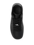 Burberry Twisted Metal Detail Leather Sneakers