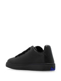 Burberry Twisted Metal Detail Leather Sneakers