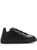 Burberry Twisted Metal Detail Leather Sneakers