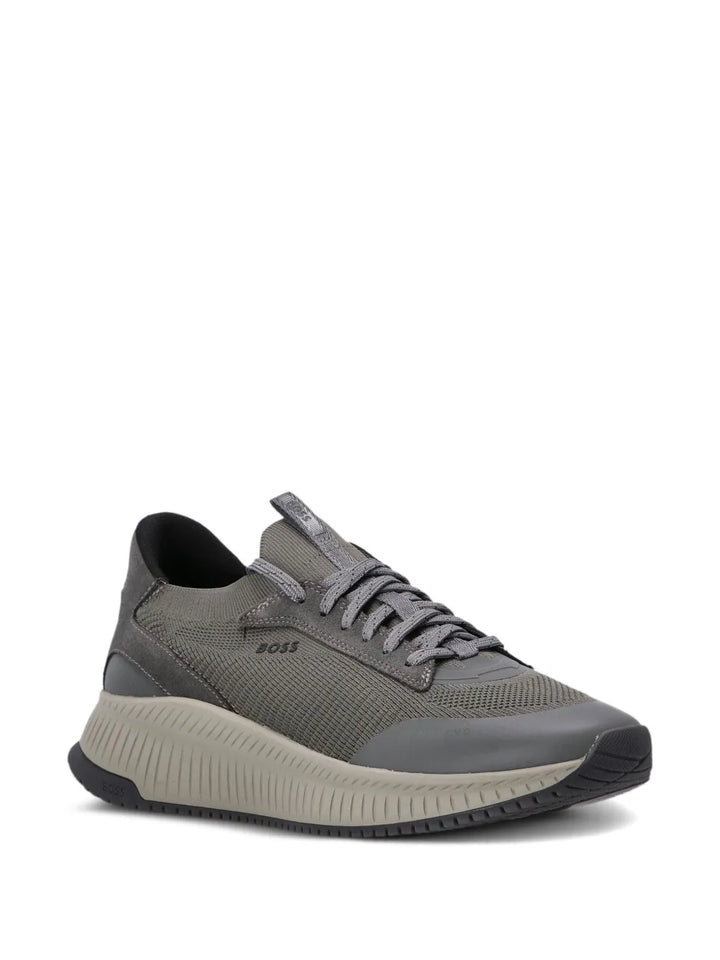 Boss Lace-Up Suede Trainers