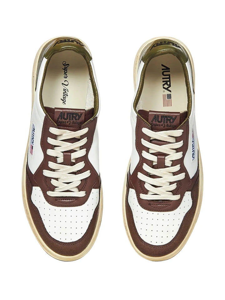 Autry Sup Vint Low Leather Sneakers