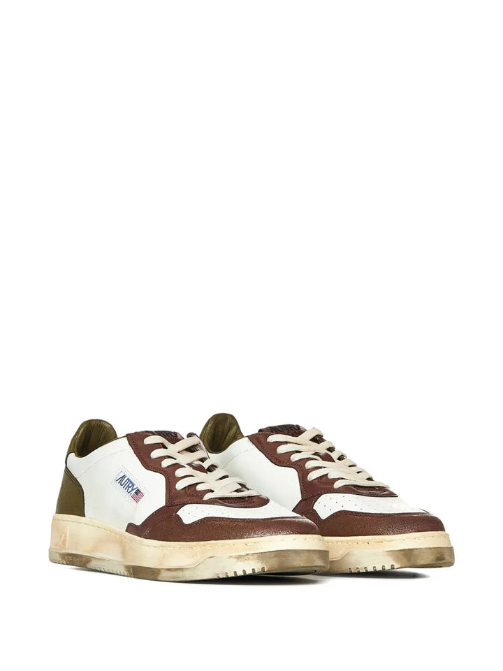 Autry Sup Vint Low Leather Sneakers