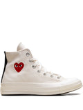 Comme Des Gar ns Play X Converse X Comme Des Gar ns Play Chuck 70 Cream Sneakers