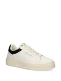 Armani Exchange Logo-Print Leather Sneakers
