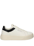 Armani Exchange Logo-Print Leather Sneakers
