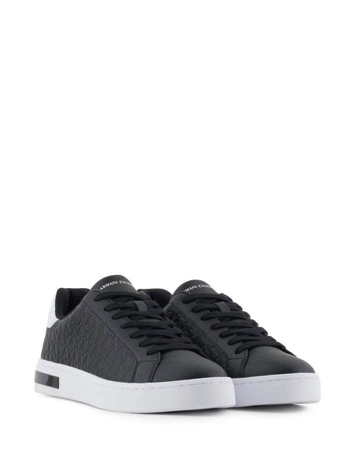 Armani Exchange Monogram-Debossed Sneakers