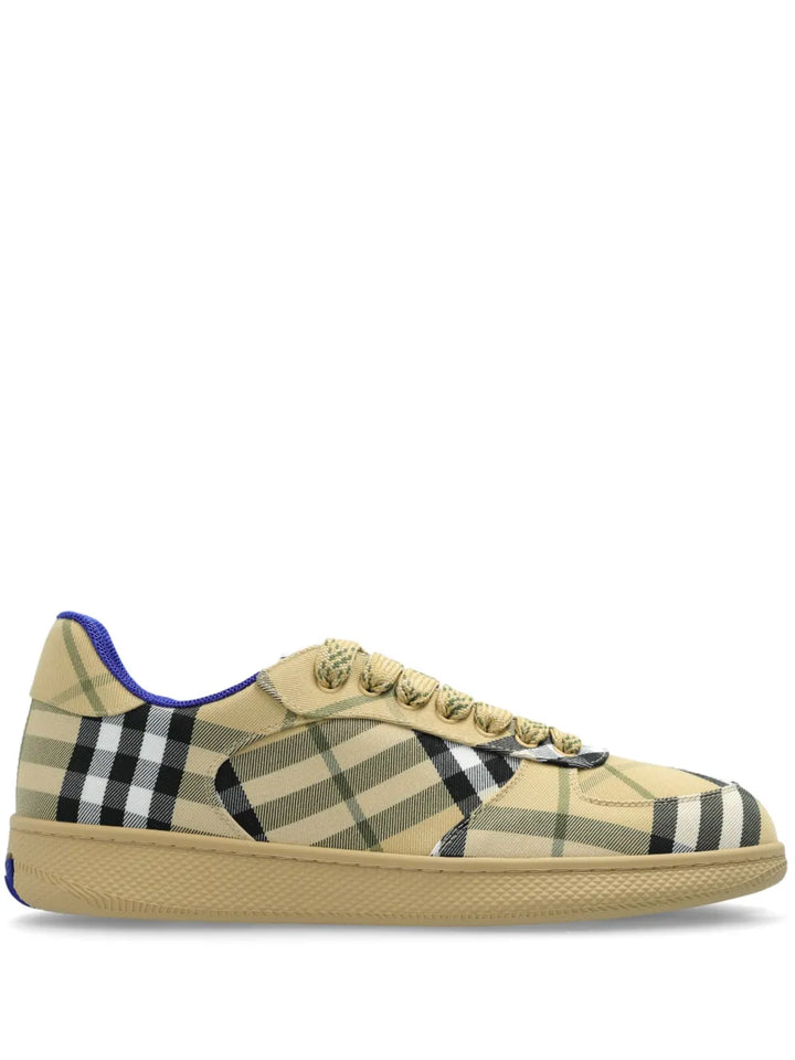 Burberry Tartan Pattern Trainers