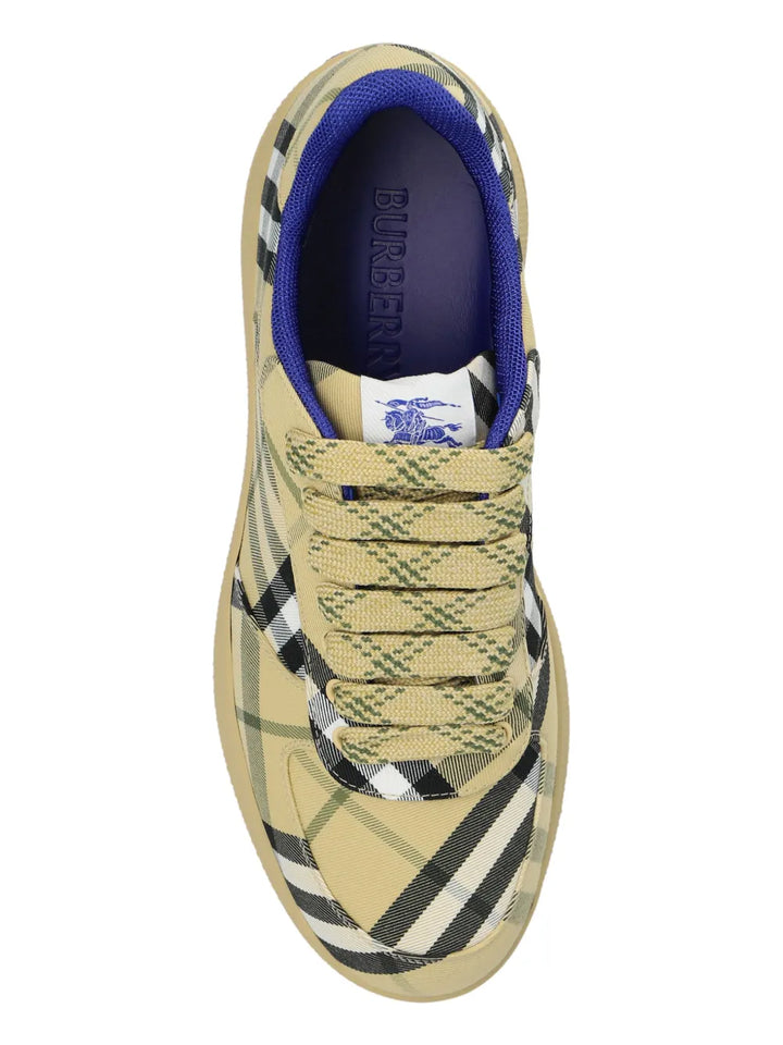 Burberry Tartan Pattern Trainers