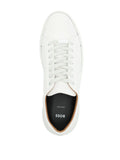 Boss Logo-Plaque Leather Sneakers