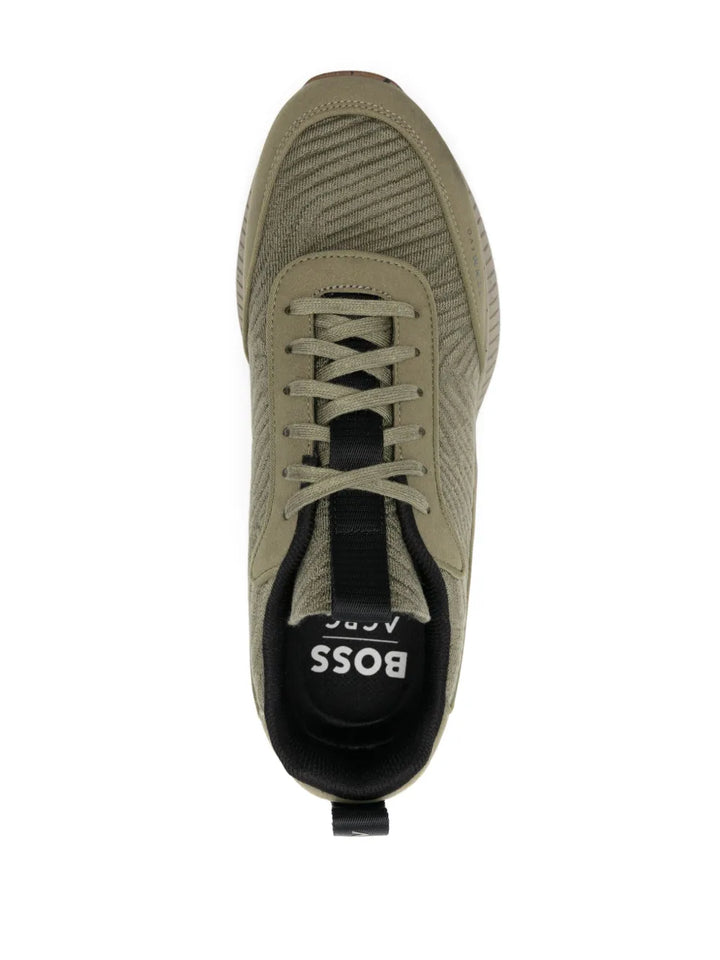 Boss X Acbc Speckled-Effect Sneakers