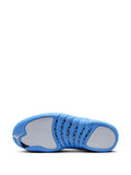 Air Jordan 12 Melo - White/University Blue/Metallic Silver Sneakers