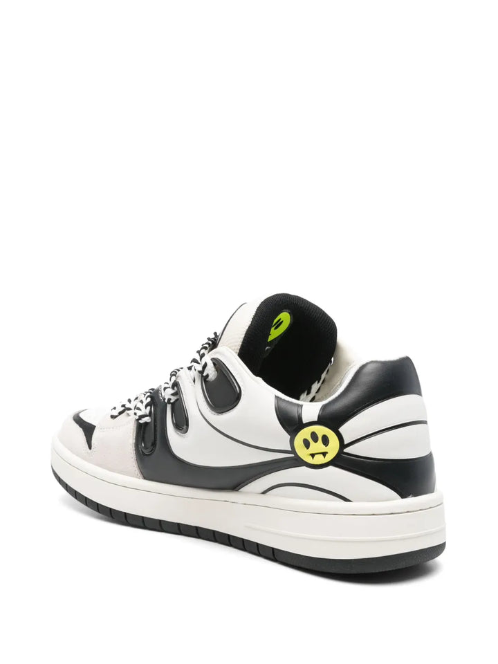 Barrow Ollie Panelled Leather Sneakers