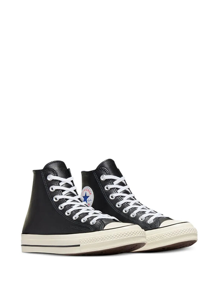 Converse Chuck 70 Leather Hi Black Sneakers