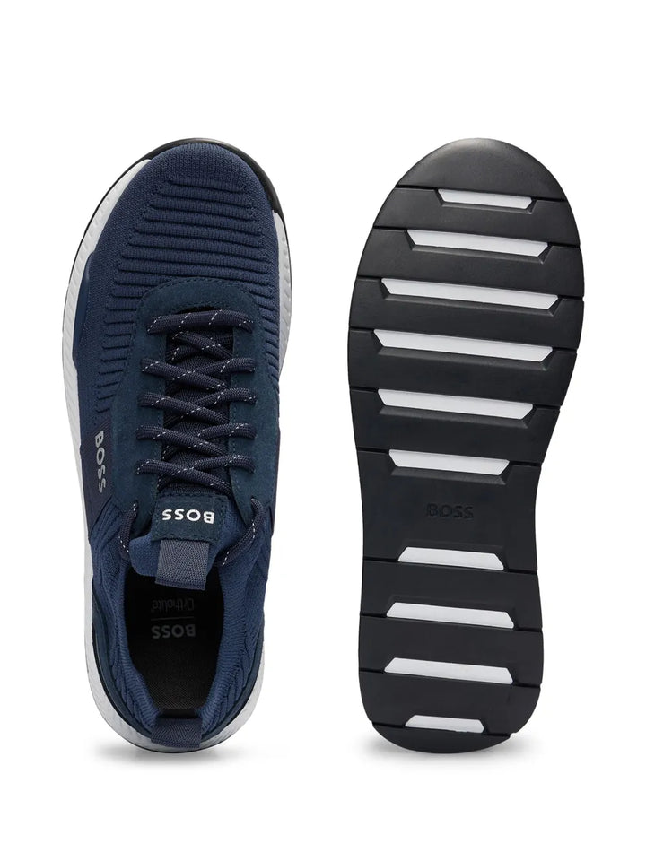 Boss Knitted-Upper Sneakers