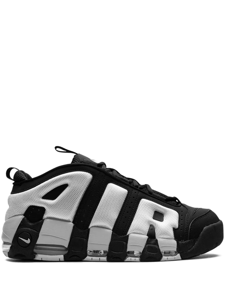 Air More Uptempo Low Black Photon Dust Sneakers